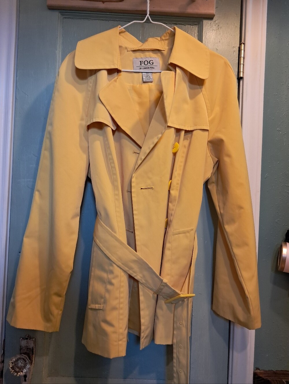London Fog Women's Yellow Coat
